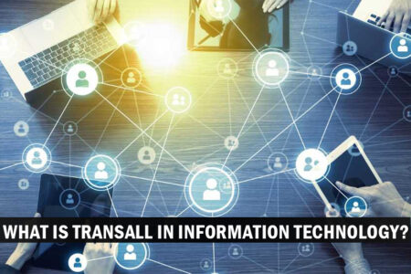 What is transall in information technology in a picture 5 persons holding different tech devices